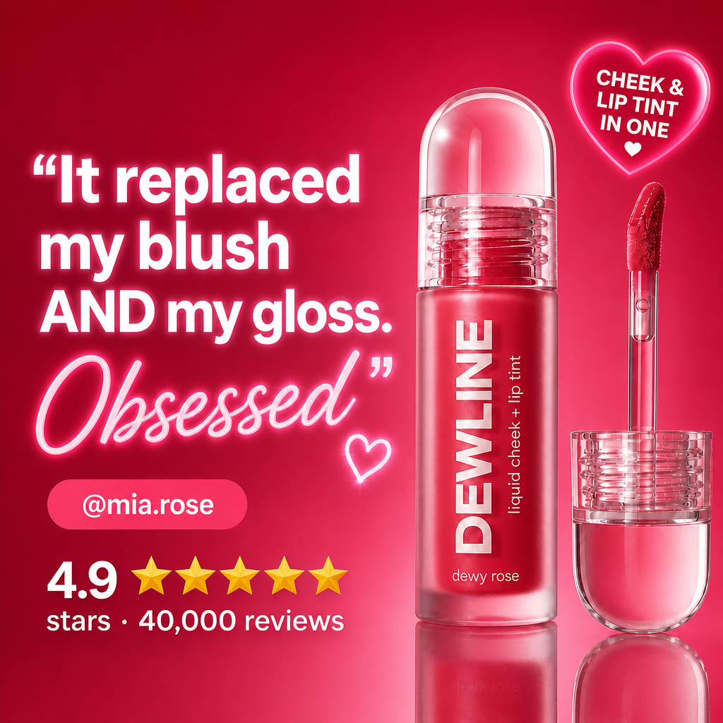 Meta ad creative — lip tint UGC testimonial